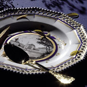 Fantasie Pearl Bavarian Royal Service Soup Cup,Saucer, 6.5" by Nymphenburg Porcelain Nymphenburg Porcelain 