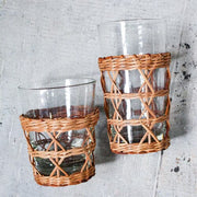 Rattan Cage Old Fashioned Tumbler or Highball Glass Tumblers Amusespot 