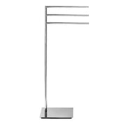 STRAIGHT 3 Freestanding Towel Rack or Stand, 35" by Decor Walther Bathroom Decor Walther Chrome 