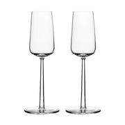 Essence Modern Champagne Glass Flute, 7 oz. by Alfredo Haeberli for Iittala Glassware Iittala Set of 2 
