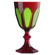 Palm Beach Acrylic Water Glass, 9 oz. by Mario Luca Giusti Glassware Marioluca Giusti Red/Green 