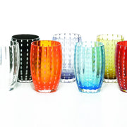 Perle Black 10.8 oz. Tumbler Glass, Set of 2 by Zafferano Zafferano 