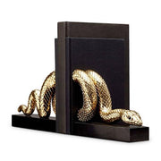 Snake Bookend 2 Piece Set by L'Objet Bookends L'Objet Gold 