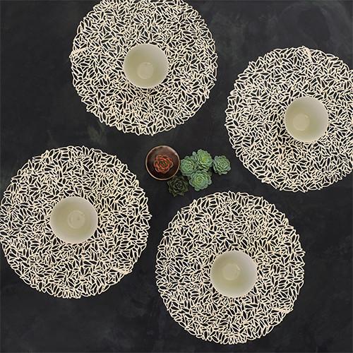 Petal Pressed Round Vinyl Placemats by Chilewich Amusespot Unique