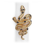 Snake Napkin Jewels Napkin Rings, Set of 4 by L'Objet Napkin Rings L'Objet Gold 