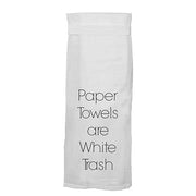 Paper Towels are White Trash Kitchen Towel by Twisted Wares Tea Towel Twisted Wares 