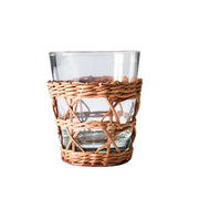 Rattan Cage Old Fashioned Tumbler or Highball Glass Tumblers Amusespot Old Fashioned 