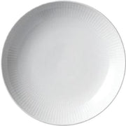 White Fluted Shallow Bowl, 7.75" by Royal Copenhagen Dinnerware Royal Copenhagen 