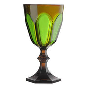 Palm Beach Acrylic Water Glass, 9 oz. by Mario Luca Giusti Glassware Marioluca Giusti Amber/Green 
