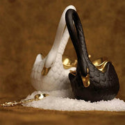 Swan Limoges Salt Cellar + Spoon by L'Objet Dinnerware L'Objet 