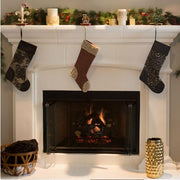Christmas White Gift Box Stocking Holder by Olivia Riegel Olivia Riegel 
