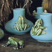 Large Frog Vase, 12,2" by Bordallo Pinheiro Vases, Bowls, & Objects Bordallo Pinheiro 