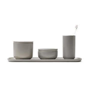 Bathroom Accessory Collection by Vincent Van Duysen for When Objects Work Container When Objects Work Set of 4 Light Grey 