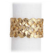Braid Napkin Jewels, Set of 4 by L'Objet Napkin Rings L'Objet Gold 