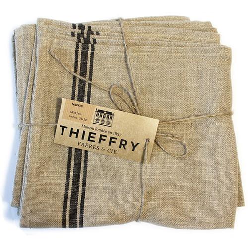 Thieffry Monogramme Linen Napkins