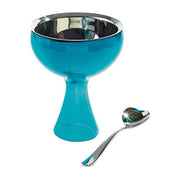 Big Love Ice Cream Bowl & Spoon by Miriam Mirri for Alessi Bowls Alessi Blue 