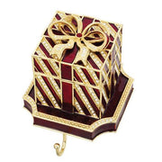 Christmas Red Gift Box Stocking Holder by Olivia Riegel Olivia Riegel 