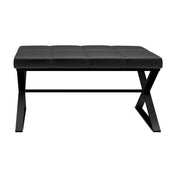 Bathroom Bench, 31.9" by Decor Walther Germany Laundry Baskets Decor Walther Black Matte Black Cushion 