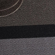 Shag Vinyl Doormat 18" x 28" by Chilewich CLEARANCE Doormat Chilewich Silver/Black Bold Stripe 