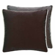 Varese 22" x 22" Square Velvet Throw Pillow by Designers Guild Throw Pillows Designers Guild Cocoa & Roebuck 