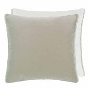 Varese 22" x 22" Square Velvet Throw Pillow by Designers Guild Throw Pillows Designers Guild Dove & Alabaster 