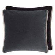 Varese 17" x 17" Square Velvet Throw Pillow by Designers Guild Throw Pillows Designers Guild Granite & Raven 