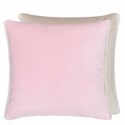 Varese 17" x 17" Square Velvet Throw Pillow by Designers Guild Throw Pillows Designers Guild Pale Rose & Dove 