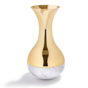 Dual Carrara 12" Vases by ANNA New York Vases, Bowls, & Objects Anna Gold & Carrara 