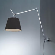 Tolomeo Mega Wall Lamp by Michele de Lucchi for Artemide Lighting Artemide Black/Aluminum 12" 