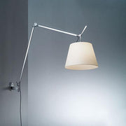 Tolomeo Mega Wall Lamp by Michele de Lucchi for Artemide Lighting Artemide Parchment/Aluminum 12" 