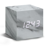 Marble Click Digital Clock by Gingko Clocks Gingko Cube 