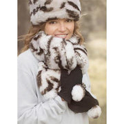 Faux Fur Scarf by Evelyne Prelonge Paris Scarves Evelyne Prelonge White Tiger 