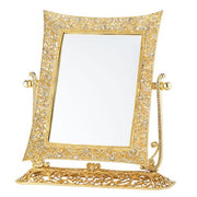 Windsor Magnified Standing Mirror, Gold, 10" by Olivia Riegel Mirror Olivia Riegel 