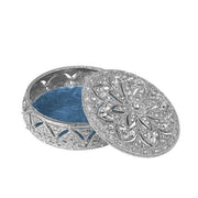 Silver Windsor Round Box by Olivia Riegel Jewelry & Trinket Boxes Olivia Riegel 