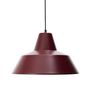 Workshop W4 Pendant Suspension Lamp, 19.75" by A. Wedel-Madsen for Made by Hand Lighting Made by Hand Wine Red 