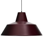 Workshop W5 Pendant Suspension Lamp, 32.25" by A. Wedel-Madsen for Made by Hand Lighting Made by Hand Wine Red 