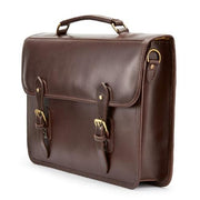 Wymington Briefcase by Tusting Bag Tusting Dark Brown Miret 