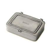 "XOXO" Hinged Pewter Box by Match Pewter Jewelry & Trinket Boxes Match 1995 Pewter Small 