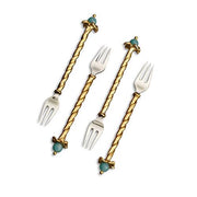 Fortuny Venise Cocktail Forks, Set of 4 by L'Objet Dinnerware L'Objet 
