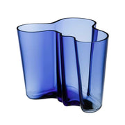 Aalto Savoy Glass Vase, 6.25" by Alvar Aalto for Iittala Vases, Bowls, & Objects Iittala Aalto Ultramarine Blue 