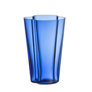 Alvar Aalto Collection 8.75" Glass Vase by Alvar Aalto for Iittala Vases, Bowls, & Objects Iittala Ultramarine Blue 
