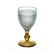 Bicos Bicolor Goblets by Vista Alegre Glassware Vista Alegre Amber Stem 