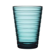 Glass Tumbler, SINGLE UNIT by Aino Aalto for Iittala Glassware Iittala 11 oz Sea Blue 