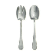 Aria Salad Serving Fork & Spoon by Match Pewter Salad Set Match 1995 Pewter Serving Set 