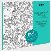 Atlas Coloring Poster by OMY Design & Play Kids OMY 