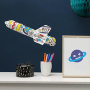Toy Rocket 'Inflatable' Paper COLOR ME Toy by Omy France Poster OMY 