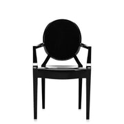 Louis Ghost Armchair, set of 2 or 4 by Philippe Starck for Kartell Chair Kartell Glossy Black, Set of 2 