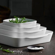 Porcelain Square Baking Dishes Set of 2 by Pillivuyt Baking Dish Pillivuyt 