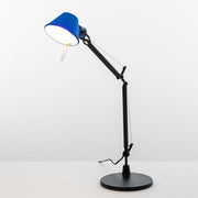 Tolomeo Micro Bicolor Table Lamp by Michele de Lucchi for Artemide Lighting Artemide Blue/Black with Base 