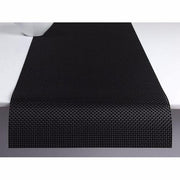 Chilewich: Basketweave Woven Vinyl Placemats Sets of 4 & Runners Placemat Chilewich Runner 14" x 72" Black BW 